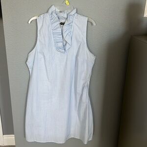 Seersucker Sleeveless Dress